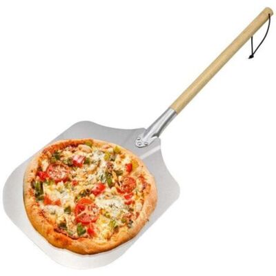 ABYSSE Pelle À Pizza, Aluminium, Manche En Bois, Spatule Professionnelle Pour Four, 35cm Nature/argenté - Rwaccessoire De Four À Pizza..debuns - Publicité ABYSSE Pelle À Pizza, Aluminium, Manche En Bois, Spatule Professionnelle Pour Four, 35cm Nature/argenté - Rwaccessoire De Four À Pizza..debuns - Publicité
