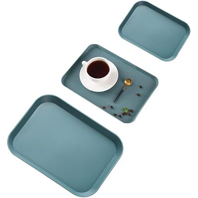 SANS MARQUE Lot De 3 Plateau De Service, Plateau Plastique Rectangulaire, Plateaus De Service Plastique, Plateaus Antidérapant Rectangulaire, Cafés Rectangle Plateaux, Réutilisable, Pour Cuisine (vert) - Publicité SANS MARQUE Lot De 3 Plateau De Service, Plateau Plastique Rectangulaire, Plateaus De Service Plastique, Plateaus Antidérapant Rectangulaire, Cafés Rectangle Plateaux, Réutilisable, Pour Cuisine (vert) - Publicité
