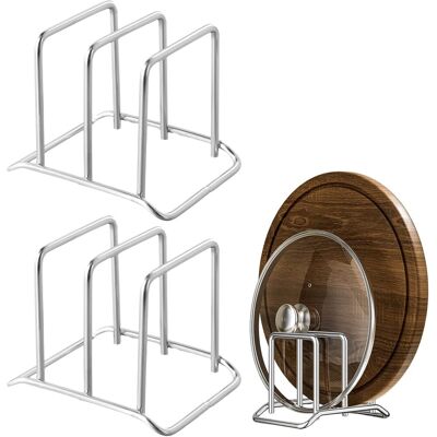 Generic 2 Pcs Support De Planche À Découper, Acier Inoxydable Organiseur De Planche À Découper, 13 X 10 X 10,5 Cm Organiseur De Couvercle, Convient - Publicité Generic 2 Pcs Support De Planche À Découper, Acier Inoxydable Organiseur De Planche À Découper, 13 X 10 X 10,5 Cm Organiseur De Couvercle, Convient - Publicité