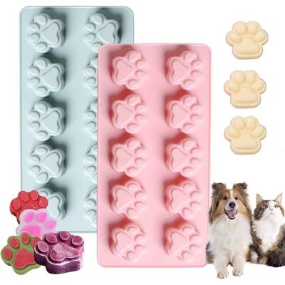 Cellfast Lot De 2 Mini Moules De Cuisson S En Silicone Pour Chien, Chat, Empreintes De Pattes D'Animaux Domestiques, Bonbons, Cookies - Publicité Cellfast Lot De 2 Mini Moules De Cuisson S En Silicone Pour Chien, Chat, Empreintes De Pattes D'Animaux Domestiques, Bonbons, Cookies - Publicité