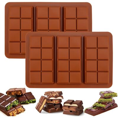 GRASSLIN 2 Moule Chocolat, Silicone Anti-adhérent, Sans Bpa, Résistant -40°c À 230°c, Pour Bonbons Glace - Publicité GRASSLIN 2 Moule Chocolat, Silicone Anti-adhérent, Sans Bpa, Résistant -40°c À 230°c, Pour Bonbons Glace - Publicité