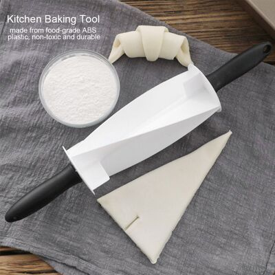 MCKENSA Rouleau À Pâtisserie Pour Croissants, Emporte-pièce Pour Pâte À Pain Et À Gâteaux, Couteau À Pâtisserie - Publicité MCKENSA Rouleau À Pâtisserie Pour Croissants, Emporte-pièce Pour Pâte À Pain Et À Gâteaux, Couteau À Pâtisserie - Publicité