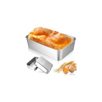ENLENK 3 Pcs Moule À Pain De Mie Rectangulaire Inox, Moule A Cake, Moules À Gâteaux Pâtisserie En Acier Inoxydable Pour Cuisson De Toasts Pain Desserts Tarte Lasagne (2214.56.5cm) - Publicité ENLENK 3 Pcs Moule À Pain De Mie Rectangulaire Inox, Moule A Cake, Moules À Gâteaux Pâtisserie En Acier Inoxydable Pour Cuisson De Toasts Pain Desserts Tarte Lasagne (2214.56.5cm) - Publicité
