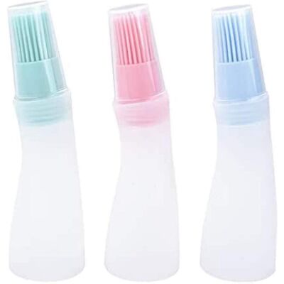 LEDE Lot De 3 Flacons À Huile En Silicone Résistants À La Chaleur, Pour Le Pain, La Cuisson Et Le Barbecue. Publicité LEDE Lot De 3 Flacons À Huile En Silicone Résistants À La Chaleur, Pour Le Pain, La Cuisson Et Le Barbecue. Publicité