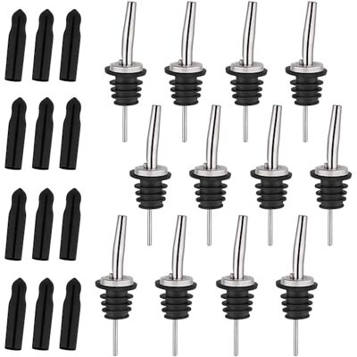 Pipettes Pour Flacons D'Alcool En Acier Inoxydable (lot De 12) Avec Bec Conique Et Long Capuchon Anti-poussière, Pipettes Distributrices D'Huile Pour Le Versement-aquaforge - Publicité Pipettes Pour Flacons D'Alcool En Acier Inoxydable (lot De 12) Avec Bec Conique Et Long Capuchon Anti-poussière, Pipettes Distributrices D'Huile Pour Le Versement-aquaforge - Publicité