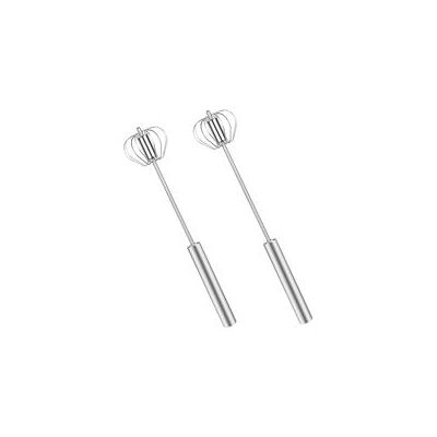 ENLENK Batteur À Œufs Presse À Main, 2 Pièces, Fouet En Acier Inoxydable, Batteur À Œufs Semi-automatique Rotatif, Mélangeur Rotatif, Outil D'Agitation, Pour Fouetter, Battre Et Remuer, Le Lait D'Œufs - Publicité ENLENK Batteur À Œufs Presse À Main, 2 Pièces, Fouet En Acier Inoxydable, Batteur À Œufs Semi-automatique Rotatif, Mélangeur Rotatif, Outil D'Agitation, Pour Fouetter, Battre Et Remuer, Le Lait D'Œufs - Publicité