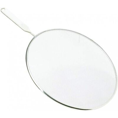 GRASSLIN 1 Pare-éclaboussures, Acier Étamé, Blanc, 29 Cm, Pour Friture Et Cuisson - Publicité GRASSLIN 1 Pare-éclaboussures, Acier Étamé, Blanc, 29 Cm, Pour Friture Et Cuisson - Publicité