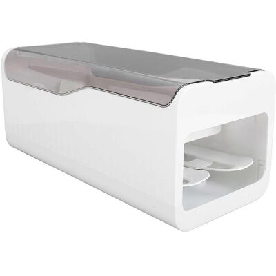 FLAMMKRAFT Boîte De Rangement Pour Œufs, Support À Œufs À Roulettes, Distributeur D'Œufs En Polypropylène Alimentaire Pour Réfrigérateur, Organisateur De Rangement - Publicité FLAMMKRAFT Boîte De Rangement Pour Œufs, Support À Œufs À Roulettes, Distributeur D'Œufs En Polypropylène Alimentaire Pour Réfrigérateur, Organisateur De Rangement - Publicité