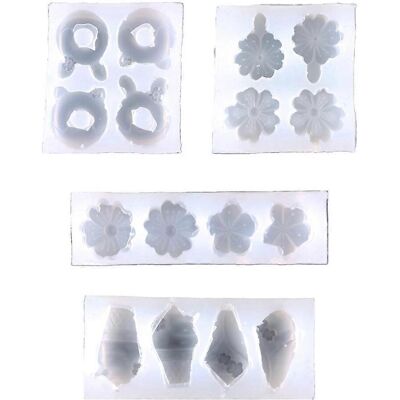 ZEVE Moule En Silicone Pour Fondant, Beignets, Glaces, Bonbons, Boucles D'Oreilles Et Bijoux - Décoration - Publicité ZEVE Moule En Silicone Pour Fondant, Beignets, Glaces, Bonbons, Boucles D'Oreilles Et Bijoux - Décoration - Publicité