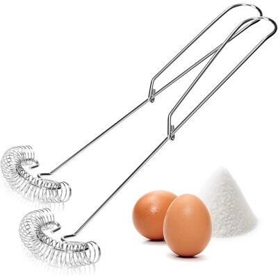 GRASSLIN 2x Fouet Spirale, Acier Inoxydable 304, Lavable Lave-vaisselle, Pour Sauce Et Crème, Cuisine Quotidienne - Publicité GRASSLIN 2x Fouet Spirale, Acier Inoxydable 304, Lavable Lave-vaisselle, Pour Sauce Et Crème, Cuisine Quotidienne - Publicité