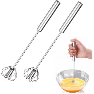 IRISFR 2 Fouets Semi-automatiques En Acier Inoxydable, Ustensiles De Cuisine Pour Pâtisserie, Fouet De Type Push, Convient Pour Mixer, Battre, Mousser Et Remuer - Publicité IRISFR 2 Fouets Semi-automatiques En Acier Inoxydable, Ustensiles De Cuisine Pour Pâtisserie, Fouet De Type Push, Convient Pour Mixer, Battre, Mousser Et Remuer - Publicité