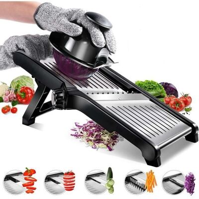 Cellfast Mandoline De Cuisine Acier Inoxydable Multifonction Réglable 4 Modes, Machine À Raper- Mandoline Pour Légumes Fruits - Publicité Cellfast Mandoline De Cuisine Acier Inoxydable Multifonction Réglable 4 Modes, Machine À Raper- Mandoline Pour Légumes Fruits - Publicité