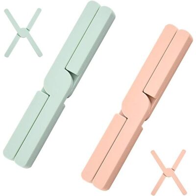 Cellfast Lot De 2 Dessous De Plat Pliables, Dessous De Verre En Silicone Résistant À La Chaleur, Coussin Isolant De Cuisine Créatif - Publicité Cellfast Lot De 2 Dessous De Plat Pliables, Dessous De Verre En Silicone Résistant À La Chaleur, Coussin Isolant De Cuisine Créatif - Publicité
