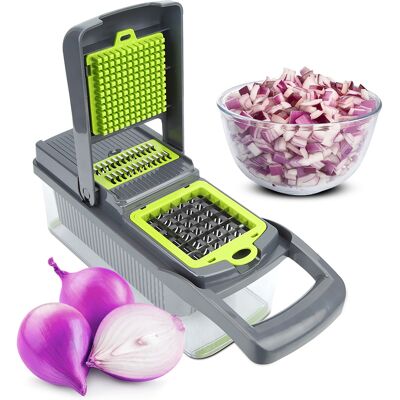 MCKENSA Coupe-pommes De Terre Manuel, Éplucheur De Légumes Et Fruits, Râpe À Carottes, Coupe-dés, Outils De Cuisine - Publicité MCKENSA Coupe-pommes De Terre Manuel, Éplucheur De Légumes Et Fruits, Râpe À Carottes, Coupe-dés, Outils De Cuisine - Publicité