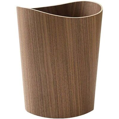ACKERMAN Poubelle En Bois De 2,3 Gallons (environ 7,9 Litres) Pour La Maison Ou Le Bureau, Corbeille Ronde Japonaise En Bois Naturel, Légère Et Robuste (bois Foncé-b) - Publicité ACKERMAN Poubelle En Bois De 2,3 Gallons (environ 7,9 Litres) Pour La Maison Ou Le Bureau, Corbeille Ronde Japonaise En Bois Naturel, Légère Et Robuste (bois Foncé-b) - Publicité