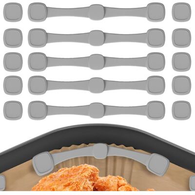 OEM Ensemble De 5 Attaches Magnétiques En Silicone Pour Friteuse À Air Chaud, Comprenant 5 Bandes Et 10 Boucles Magnétiques Pour Papier Sulfurisé, Empêchant Ainsi Les Feuilles De Papier Jetables De Recouv - Publicité OEM Ensemble De 5 Attaches Magnétiques En Silicone Pour Friteuse À Air Chaud, Comprenant 5 Bandes Et 10 Boucles Magnétiques Pour Papier Sulfurisé, Empêchant Ainsi Les Feuilles De Papier Jetables De Recouv - Publicité