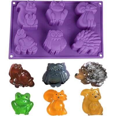 GRASSLIN Moule À Gâteau En Silicone 6 Cavités Forme De Rainure Animal - Antiadhésif Moules Spécifique Cuisine Pour Pâtisserie, Savons, Dessert, Décoration, Muffins À 08 - Publicité GRASSLIN Moule À Gâteau En Silicone 6 Cavités Forme De Rainure Animal - Antiadhésif Moules Spécifique Cuisine Pour Pâtisserie, Savons, Dessert, Décoration, Muffins À 08 - Publicité