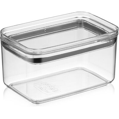 OEM Boîte De Conservation Alimentaire Rectangulaire En Plastique Cristallin 1l - Publicité OEM Boîte De Conservation Alimentaire Rectangulaire En Plastique Cristallin 1l - Publicité
