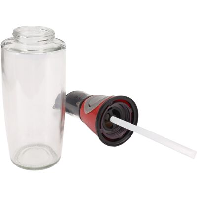 MCKENSA Distributeur D'Huile 500 Ml Étanche En Verre, Silicone Et Acrylique, À Pression, Pour Une Utilisation Saine En Cuisine (rouge). Publicité MCKENSA Distributeur D'Huile 500 Ml Étanche En Verre, Silicone Et Acrylique, À Pression, Pour Une Utilisation Saine En Cuisine (rouge). Publicité