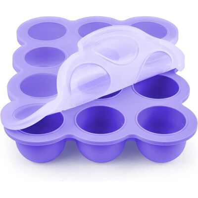 GRASSLIN 1 Boîte De Conservation, 12 Compartiments, Silicone Alimentaire, Couvercle Hermétique, Congélateur, Lait Maternel - Publicité GRASSLIN 1 Boîte De Conservation, 12 Compartiments, Silicone Alimentaire, Couvercle Hermétique, Congélateur, Lait Maternel - Publicité