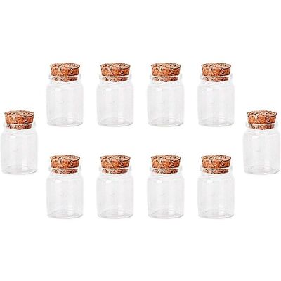 YUDO Lot De 10 Mini Flacons En Verre Avec Bouchon De Liège, Petits Pots En Verre Pour Messages Et Décoration Intérieure-50mm - Publicité YUDO Lot De 10 Mini Flacons En Verre Avec Bouchon De Liège, Petits Pots En Verre Pour Messages Et Décoration Intérieure-50mm - Publicité