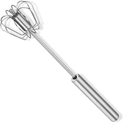 FORTUNEVILLE Fouet En Acier Inoxydable, Mélangeur Semi-automatique, Facile À Utiliser Et Économe En Énergie Pour Fouetter, Mélanger Et Remuer En Cuisine, Fouet Simple (25 Cm) - Publicité FORTUNEVILLE Fouet En Acier Inoxydable, Mélangeur Semi-automatique, Facile À Utiliser Et Économe En Énergie Pour Fouetter, Mélanger Et Remuer En Cuisine, Fouet Simple (25 Cm) - Publicité