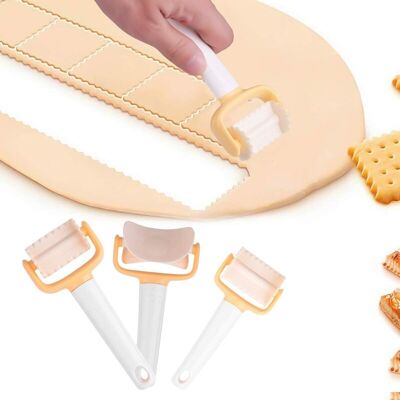 Scotch Cookie Cutter, 3 Pièces Kit De Moule À Biscuit Plastique Découpoir Multifonctions Accessoires De Cuisine Outil Pour Pizza Gâteau Pain Diy Outil De Décoration - Publicité Scotch Cookie Cutter, 3 Pièces Kit De Moule À Biscuit Plastique Découpoir Multifonctions Accessoires De Cuisine Outil Pour Pizza Gâteau Pain Diy Outil De Décoration - Publicité
