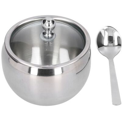 Cellfast Pot À Épices En Acier Inoxydable, Récipient À Épices, Sel, Poivre, Sucre, Organisateur De Stockage Avec Couvercle En Verre Et - Publicité Cellfast Pot À Épices En Acier Inoxydable, Récipient À Épices, Sel, Poivre, Sucre, Organisateur De Stockage Avec Couvercle En Verre Et - Publicité