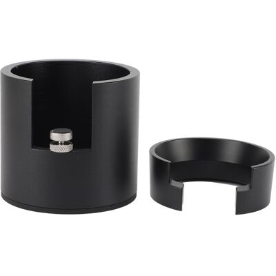 WEYTOLL Support De Porte-filtre À Café Avec Entonnoir Doseur, Support De Bourrage De Machine Rond En Alliage D'Aluminium De 58mm Pour Bar Domestique Noir - Publicité WEYTOLL Support De Porte-filtre À Café Avec Entonnoir Doseur, Support De Bourrage De Machine Rond En Alliage D'Aluminium De 58mm Pour Bar Domestique Noir - Publicité
