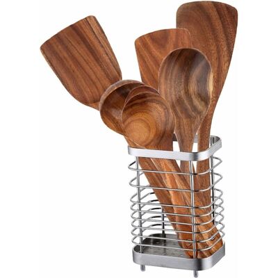 Melissa Porte Ustensile Cuisine Inox, Range Couverts Ustensiles Support, Organisateur Sur Plan À Poser, Rangement Et Organisation Des Accessoires De Restaurant, Argent - Publicité Melissa Porte Ustensile Cuisine Inox, Range Couverts Ustensiles Support, Organisateur Sur Plan À Poser, Rangement Et Organisation Des Accessoires De Restaurant, Argent - Publicité
