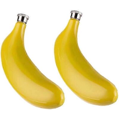 Lot De 2 Accessoires De Bar : Gourde Isotherme Banane De 15 Cl En Acier Inoxydable 304, Idéale Pour La Cuisine Et Les Loisirs.-aquaforge - Publicité Lot De 2 Accessoires De Bar : Gourde Isotherme Banane De 15 Cl En Acier Inoxydable 304, Idéale Pour La Cuisine Et Les Loisirs.-aquaforge - Publicité