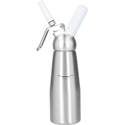 MCKENSA Siphon À Crème Chantilly En Alliage D'Aluminium Avec 3 Embouts Décoratifs, 500 Ml - Publicité MCKENSA Siphon À Crème Chantilly En Alliage D'Aluminium Avec 3 Embouts Décoratifs, 500 Ml - Publicité