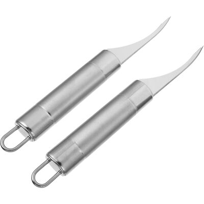 SLOWMOOSE Lot 2 Outils En Inox Pour Nettoyer Et Déveiner Les Crevettes, Éplucheur De Crevettes Avec Lame Tranchante Pour La Préparation Des Fruits De Mer - Publicité SLOWMOOSE Lot 2 Outils En Inox Pour Nettoyer Et Déveiner Les Crevettes, Éplucheur De Crevettes Avec Lame Tranchante Pour La Préparation Des Fruits De Mer - Publicité
