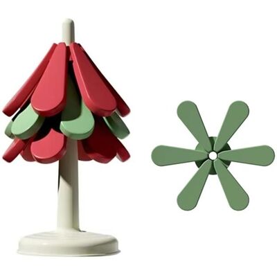 Cellfast Tapis Isolant Pliable En Silicone En Forme D'Arbre De Noël, Résistant Aux Hautes Températures, Tapis De Table Antidérapant En Forme - Publicité Cellfast Tapis Isolant Pliable En Silicone En Forme D'Arbre De Noël, Résistant Aux Hautes Températures, Tapis De Table Antidérapant En Forme - Publicité