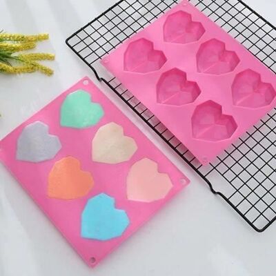 Cellfast Bricolage 3d Moule À Fondant Silicone Moule À Chocolat Pour Gâteau En Forme De Coeur Sucre Craft Rose - Publicité Cellfast Bricolage 3d Moule À Fondant Silicone Moule À Chocolat Pour Gâteau En Forme De Coeur Sucre Craft Rose - Publicité