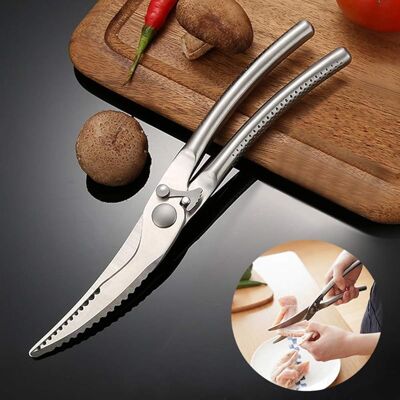 SANS MARQUE Ciseaux À Volaille En Acier Inoxydable,ciseaux Cuisine Professionnel Pour Alimentaire Poulet Viande Poisson,cisaille Nourriture Avec Ressort,poultry Shears Kitchen Fish Scissors Stainless Steel Metal - Publicité SANS MARQUE Ciseaux À Volaille En Acier Inoxydable,ciseaux Cuisine Professionnel Pour Alimentaire Poulet Viande Poisson,cisaille Nourriture Avec Ressort,poultry Shears Kitchen Fish Scissors Stainless Steel Metal - Publicité