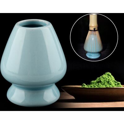 MCKENSA Support En Céramique Pour Fouet À Matcha (1 Pièce), Compatible Avec Les Coffrets À Thé En Bambou. Accessoires Pour Service À Thé. Publicité MCKENSA Support En Céramique Pour Fouet À Matcha (1 Pièce), Compatible Avec Les Coffrets À Thé En Bambou. Accessoires Pour Service À Thé. Publicité