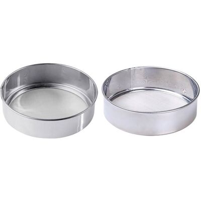 Cellfast Lot De 2 Tamis À Farine En Acier Inoxydable Fin, Tamis À Mailles Rondes, Passoire À Poudre, Outils De Cuisson, Gadget De Cuisine - Publicité Cellfast Lot De 2 Tamis À Farine En Acier Inoxydable Fin, Tamis À Mailles Rondes, Passoire À Poudre, Outils De Cuisson, Gadget De Cuisine - Publicité