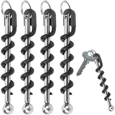 OEM Tire-bouchon Porte-clés 4 Pièces Acier Inoxydable Ouvre-bouteille Compact Professionnel Vin Pique-niques Camping -ulisem - Publicité OEM Tire-bouchon Porte-clés 4 Pièces Acier Inoxydable Ouvre-bouteille Compact Professionnel Vin Pique-niques Camping -ulisem - Publicité