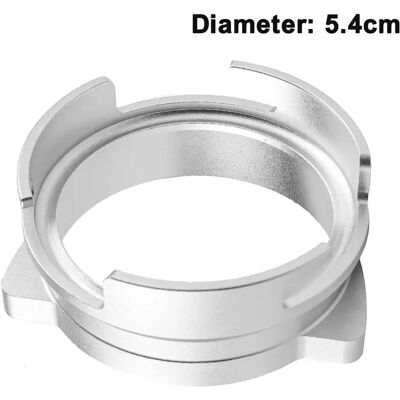 FORTUNEVILLE Bague Doseuse À Café 54 Mm, Accessoires Pour Café Expresso, Entonnoir Doseur, Matériau En Alliage, Argent/noir (argent) - Publicité FORTUNEVILLE Bague Doseuse À Café 54 Mm, Accessoires Pour Café Expresso, Entonnoir Doseur, Matériau En Alliage, Argent/noir (argent) - Publicité
