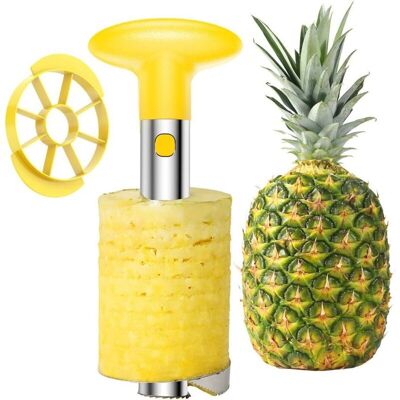 Scotch Outil De Cuisine Facile En Acier Inoxydable Fruits Ananas Éplucheur Carottier Trancheuse Coupe - Publicité Scotch Outil De Cuisine Facile En Acier Inoxydable Fruits Ananas Éplucheur Carottier Trancheuse Coupe - Publicité