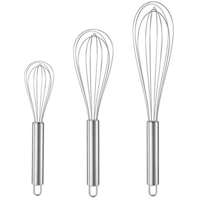 AIRSTRA Ensemble De Fouets En Acier Inoxydable (20, 25 Et 30 Cm) Pour La Cuisine, Le Fouettage Et Le Mélange (lot De 3) - Publicité AIRSTRA Ensemble De Fouets En Acier Inoxydable (20, 25 Et 30 Cm) Pour La Cuisine, Le Fouettage Et Le Mélange (lot De 3) - Publicité