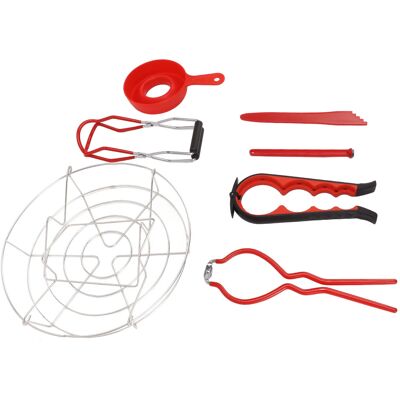 MCKENSA Kit De Démarrage Pour La Mise En Conserve, 7 Pièces, En Acier Inoxydable De Qualité Alimentaire, Comprenant Tous Les Outils Nécessaires Pour La Cuisine. Publicité MCKENSA Kit De Démarrage Pour La Mise En Conserve, 7 Pièces, En Acier Inoxydable De Qualité Alimentaire, Comprenant Tous Les Outils Nécessaires Pour La Cuisine. Publicité