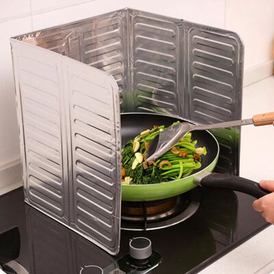 MCKENSA Pare-éclaboussures 3 Faces, Protection Anti-projections De Cuisine, Plaque Pliable En Aluminium, Protection Anti-huile - Publicité MCKENSA Pare-éclaboussures 3 Faces, Protection Anti-projections De Cuisine, Plaque Pliable En Aluminium, Protection Anti-huile - Publicité