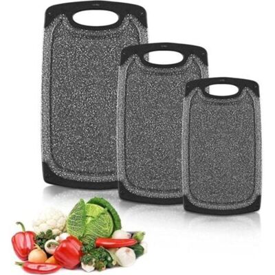 SANS MARQUE Lot De 3 Planches À Découper,alimentaires Pp-matériel,planche À Découper De Cuisine, Antidéte Et Antibactérienne Pour Viande,légumes,fruits - Publicité SANS MARQUE Lot De 3 Planches À Découper,alimentaires Pp-matériel,planche À Découper De Cuisine, Antidéte Et Antibactérienne Pour Viande,légumes,fruits - Publicité