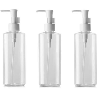 FOGSHIELD Lot De 3 Flacons À Pompe Vides Rechargeables En Plastique Transparent De 100 Ml Pour Maquillage, Lotion, Shampooing, Transparent, 100ml/3.4oz, Tendance - Publicité FOGSHIELD Lot De 3 Flacons À Pompe Vides Rechargeables En Plastique Transparent De 100 Ml Pour Maquillage, Lotion, Shampooing, Transparent, 100ml/3.4oz, Tendance - Publicité