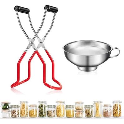 Cellfast Pince À Bocal, Bocal Pinces, Clip Anti Brûlure Poignée, Pinces De Poussoir De Bocal Avec Entonnoir, Pour Bocaux De Cuisine - Publicité Cellfast Pince À Bocal, Bocal Pinces, Clip Anti Brûlure Poignée, Pinces De Poussoir De Bocal Avec Entonnoir, Pour Bocaux De Cuisine - Publicité