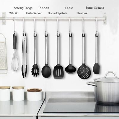 Cellfast 8pcs Outils De Cuisson Résistants À La Chaleur Premium Ustensiles De Cuisine Ensemble Pac3703603 - Publicité Cellfast 8pcs Outils De Cuisson Résistants À La Chaleur Premium Ustensiles De Cuisine Ensemble Pac3703603 - Publicité