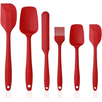 OEM 6 Pièces Ustensiles De Cuisine, Spatule En Silicone, Cuillère, Pinceau, Résistant À La Chaleur, Poignée Ergonomique, Pour Cuisson Et Pâtisserie - Publicité OEM 6 Pièces Ustensiles De Cuisine, Spatule En Silicone, Cuillère, Pinceau, Résistant À La Chaleur, Poignée Ergonomique, Pour Cuisson Et Pâtisserie - Publicité