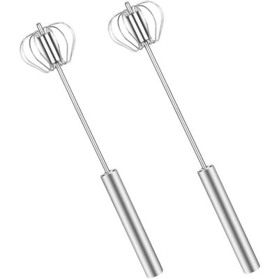 IRISFR Batteur À Œufs Presse À Main, 2 Pièces, Fouet En Acier Inoxydable, Batteur À Œufs Semi-automatique Rotatif, Mélangeur Rotatif, Outil D'Agitation, Pour Fouetter, Battre Et Remuer, Le Lait D'Œufs - Publicité IRISFR Batteur À Œufs Presse À Main, 2 Pièces, Fouet En Acier Inoxydable, Batteur À Œufs Semi-automatique Rotatif, Mélangeur Rotatif, Outil D'Agitation, Pour Fouetter, Battre Et Remuer, Le Lait D'Œufs - Publicité